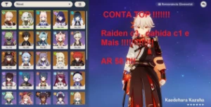 Conta Top Genshin Ar 58 !!! A Melhor !!! - Genshin Impact