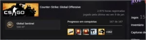CS:GO PRIME 1147 wins + nivel 70 + medalhas + global - Steam