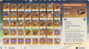 Conta Genshin AR50 Eula+Raiden+Itto - Genshin Impact