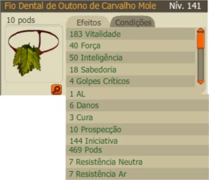 Fio Dental de Outono de Carvalho Mole (Spiritia) - Dofus