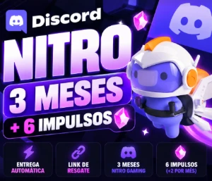Discord Nitro Gaming 3 Meses + 6 Impulsos Entrega Automática
