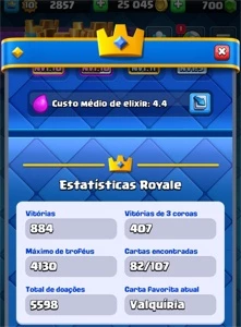 CONTA CLASH ROYALE 06 ANOS - PROMOÇÃO!!!