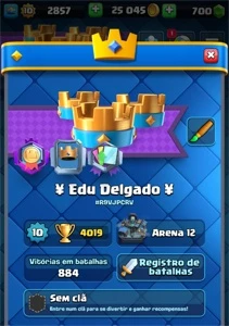 CONTA CLASH ROYALE 06 ANOS - PROMOÇÃO!!!