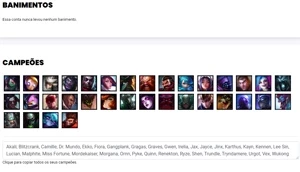 Conta platina 3 com 34 Champs e 14 Skins + 8 Fragmentos - League of Legends LOL