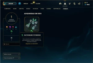 Conta platina 3 com 34 Champs e 14 Skins + 8 Fragmentos - League of Legends LOL