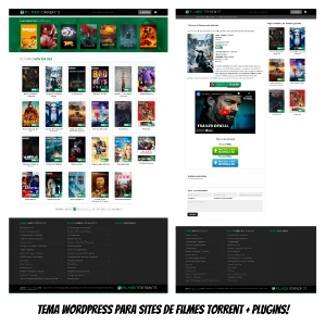 Tema WordPress Para Sites De Filmes Torrent + Plugins - Serviços Digitais