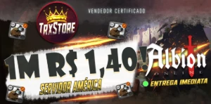 Prata Albion Online AMÉRICA 1,40 1 MILHÃO!! |24H ONLINE 🟢