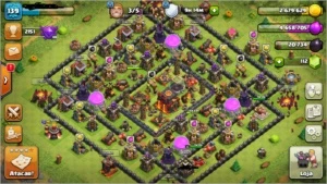 Conta cv 10 semi full clash of clans