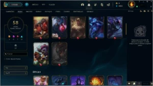 CONTA LOL +64 SKINS  (numero não confirmado na conta) - League of Legends