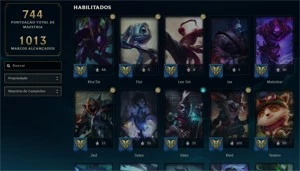 Conta LOL, 166 skins, 28 M7, Level 508, Todos os Campeões. - League of Legends