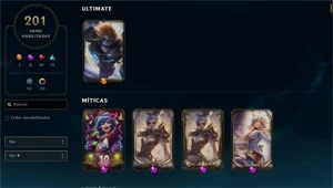 Conta LOL, 166 skins, 28 M7, Level 508, Todos os Campeões. - League of Legends