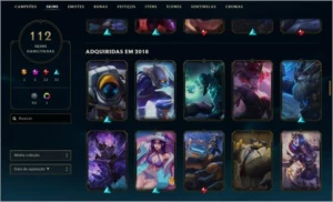 CONTA LEAGUE OF LEGENDS COM 112 SKINS LOL