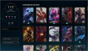 CONTA LEAGUE OF LEGENDS COM 112 SKINS LOL
