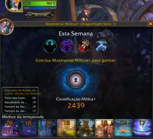 WoW rush dungeon +10/15  valor de cada key - Blizzard
