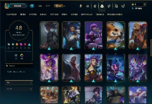 Diamante 2 com 110 Champs e 48 Skins +8 Vitoriosas - League of Legends LOL