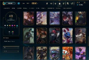 Diamante 2 com 110 Champs e 48 Skins +8 Vitoriosas - League of Legends LOL