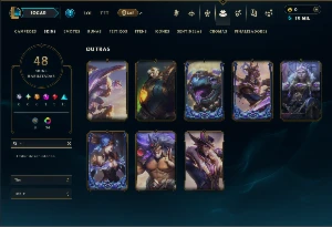 Diamante 2 com 110 Champs e 48 Skins +8 Vitoriosas - League of Legends LOL