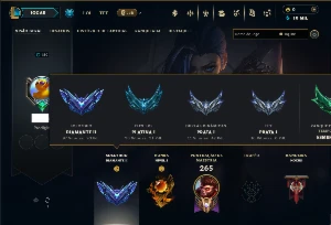 Diamante 2 com 110 Champs e 48 Skins +8 Vitoriosas