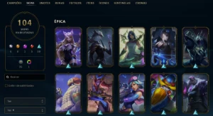 Conta League of Legends Full Acesso - 118 Champs e 104 Skins LOL