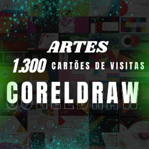 Mega Pack de Cartões de Visita Editáveis em CorelDRAW + 1000 - Others