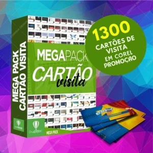 Mega Pack de Cartões de Visita Editáveis em CorelDRAW + 1000 - Others