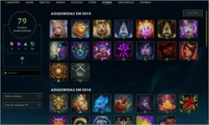 CONTA LOL 45 SKINS 64 CHAMPS - League of Legends