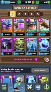 Conta clash Royale com 8 Lendarias