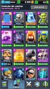 Conta clash Royale com 8 Lendarias