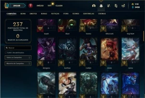 Conta Unranked com 85 Champs e 48 Skins (Criada em 2012) - League of Legends LOL