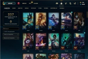 Conta Unranked com 85 Champs e 48 Skins (Criada em 2012) - League of Legends LOL