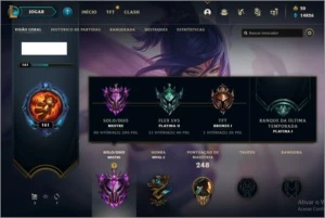 Conta mestre 290 PDL - League of Legends LOL