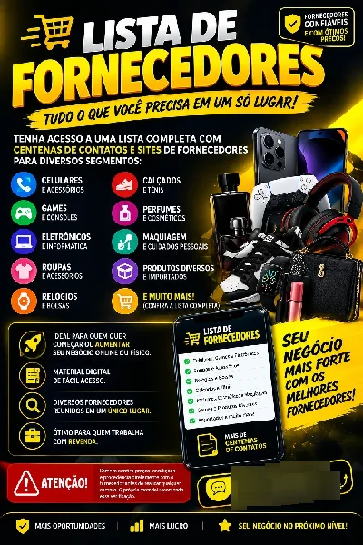 Lista de Fornecedores - Listas de Fornecedores