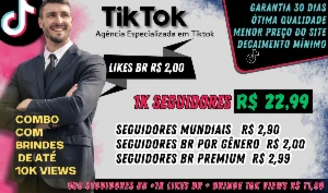 TikTok: Seguidores e curtidas, Qualidade Superior com Preço  - Redes Sociais