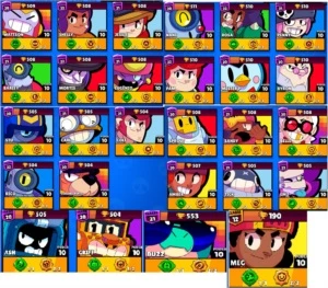 CONTA BRAWL NVL 181 + TODOS OS 51 BRAWLERS FULL - Brawl Stars