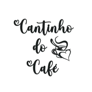 Cantinho do Café Vazado em MDF Preto 30 x 30 cm