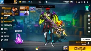 CONTA FREE FIRE RARA MEGA GEMADA