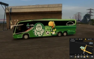 skin time palmeiras  norman mods Busscar_Vistta ets2 1.51 - Outros