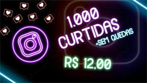1.000 CURTIDAS INSTAGRAM - Redes Sociais