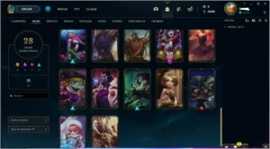 Conta league of legends 86 champs ,28 skins ! LOL
