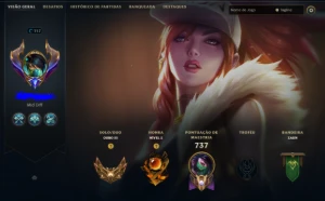 Conta LoL LvL 714, 326 skins, 428 ícones, todos os champions