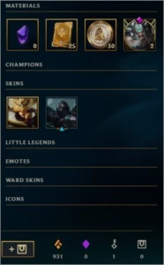 Conta de League of Legends Platina 4 barata LOL