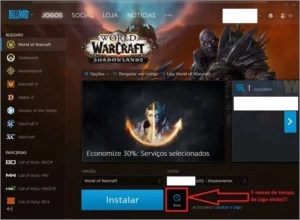 WoW (SL) Conta com Brutossauro / Diablo 3 (RoS) / Warcraft 3 - Blizzard