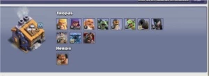 Clash of Clans CV13 Bem upada - muros full cv 12