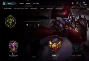 Conta lol gold 4 Barata - League of Legends