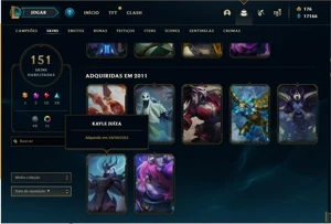 conta rara lol, skins icones sentinelas raros e com elo alto - League of Legends