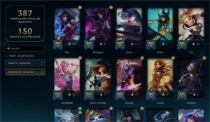 💎 CONTA MONO AHRI COM TODAS SKINS~CROMAS~BORDAS~ICONES 💎 - League of Legends LOL