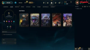 Smurf Platina III 4 Skins Vitoriosas - League of Legends LOL