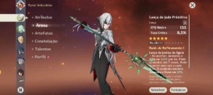 Arlecchino c4 solo+lança de jade - Genshin Impact