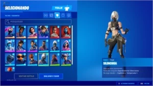 Conta Fortnite com mais de 100 skins