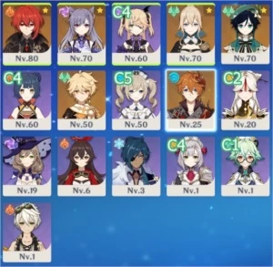 GENSHIN IMPACT (DILUC/VENTI/CHILDE/KEQING/JEAN e +)